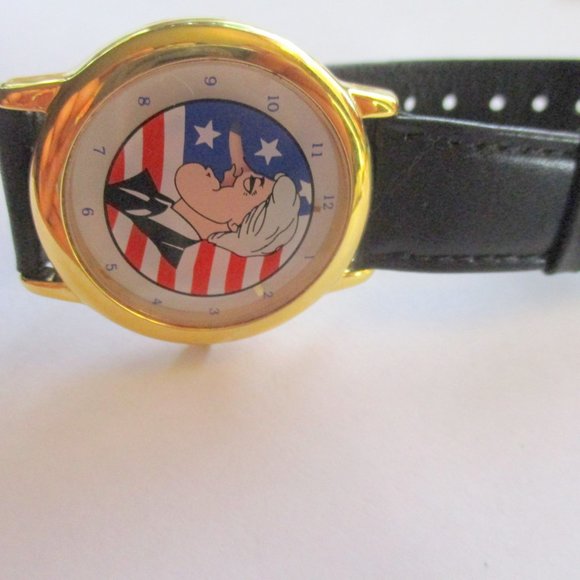 Bill Clinton Pinocchio Wrist Watch Leather Band - Picture 3 of 4